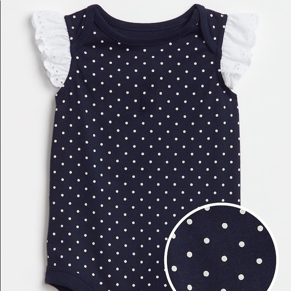 Baby GAP Eyelet Ruffle Bodysuit - Picture 2 of 6